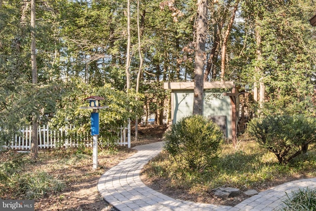 view of front of home with fence