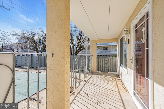 view of balcony