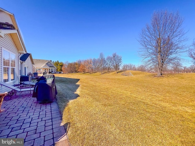 view of yard featuring a patio