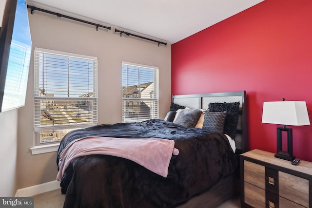 bedroom with baseboards