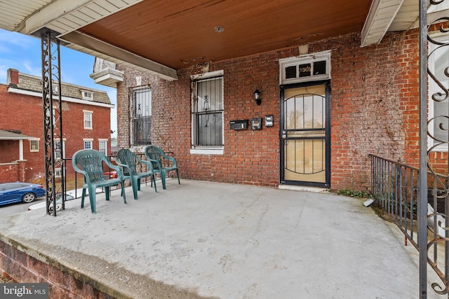 view of patio / terrace featuring covered porch