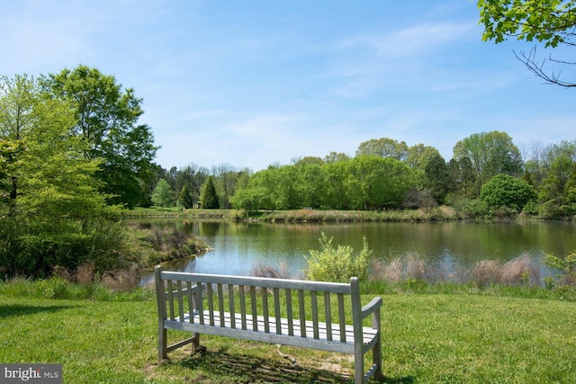 view of water feature