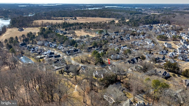 bird's eye view featuring a residential view