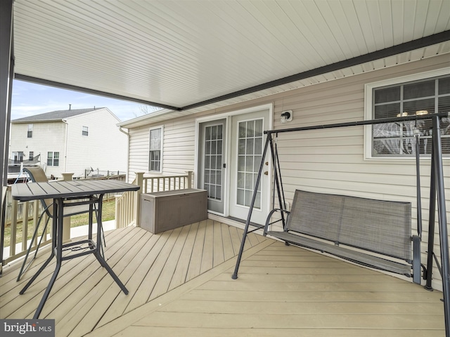 view of wooden terrace