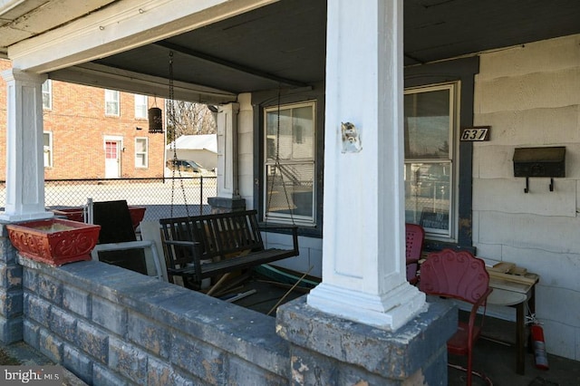 deck with fence