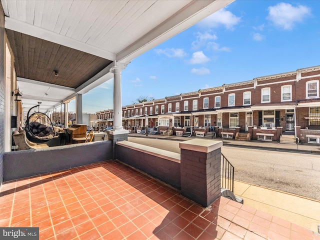 view of patio / terrace featuring a balcony