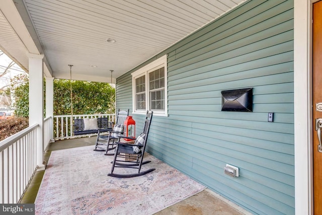 view of patio / terrace featuring a porch