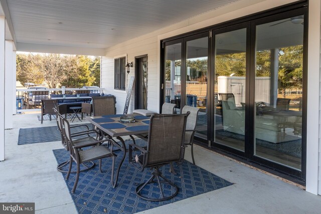 view of patio / terrace featuring outdoor dining area