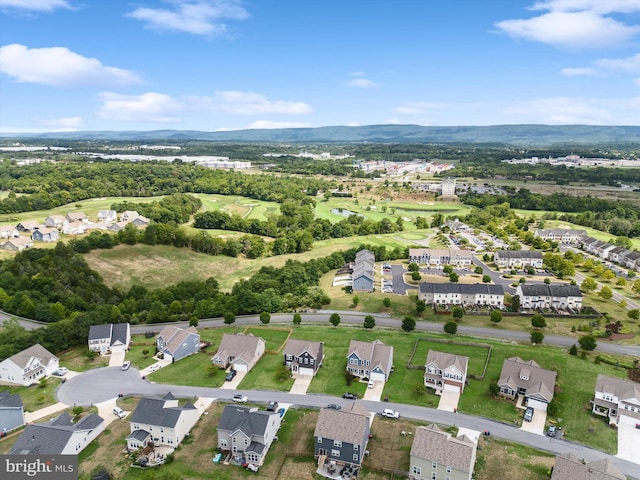 drone / aerial view with a residential view