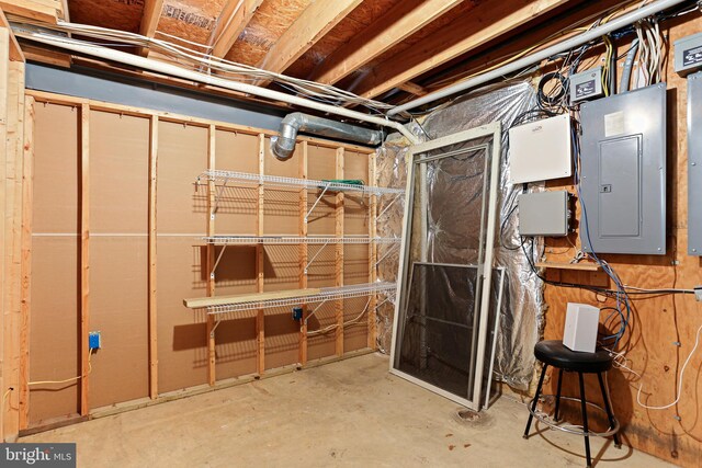 20 Glade Ave, Baltimore, MD 21236 - unfinished basement with electric panel