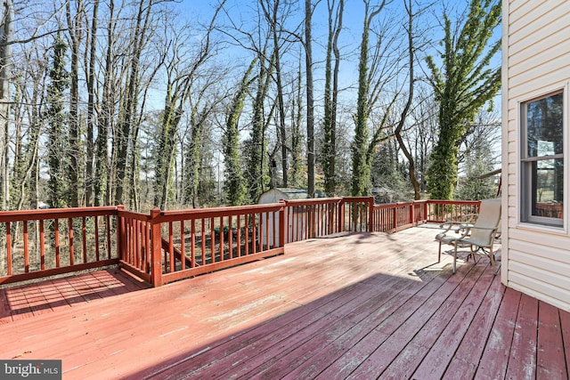 20 Glade Ave, Baltimore, MD 21236 - wooden deck with an outdoor structure