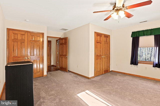 20 Glade Ave, Baltimore, MD 21236 - unfurnished bedroom with carpet flooring, baseboards, ceiling fan, and a closet