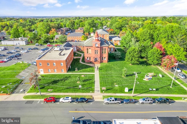 8610 Liberty Trl Unit 102, Manassas, VA 20110 - birds eye view of property with a wooded view