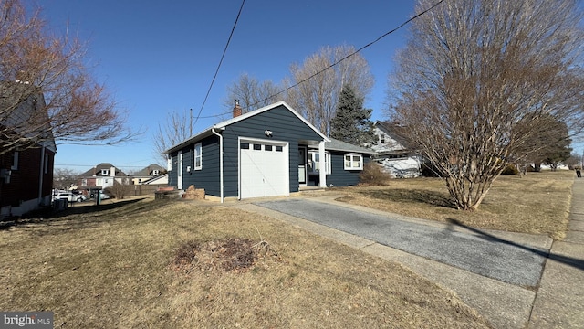 exterior space featuring driveway