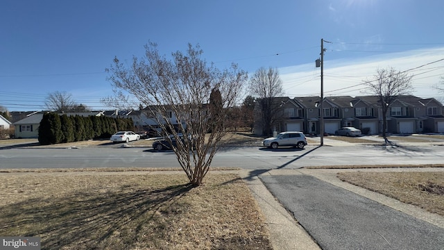 view of street with a residential view