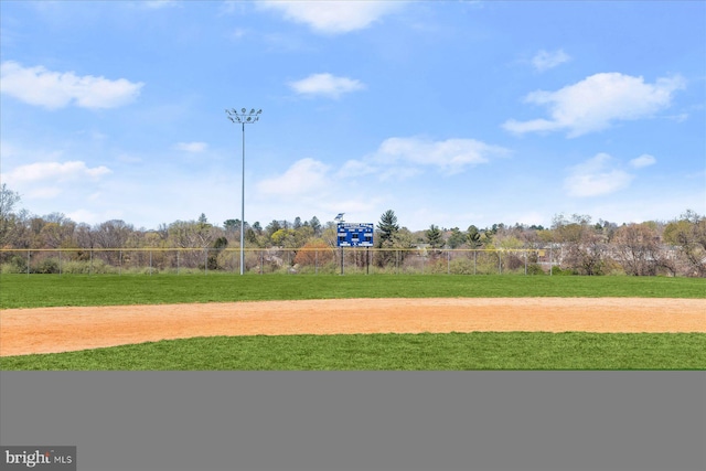 view of community with a yard