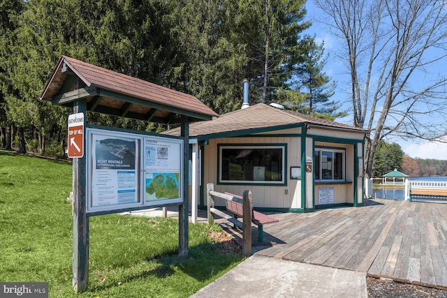 view of outbuilding with an outdoor structure