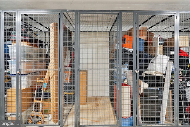 view of storage room