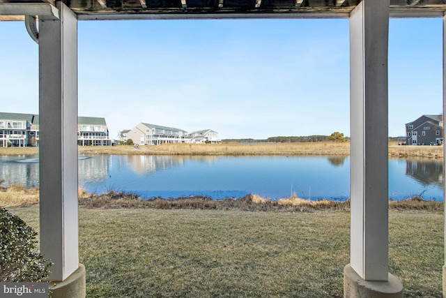 view of water feature