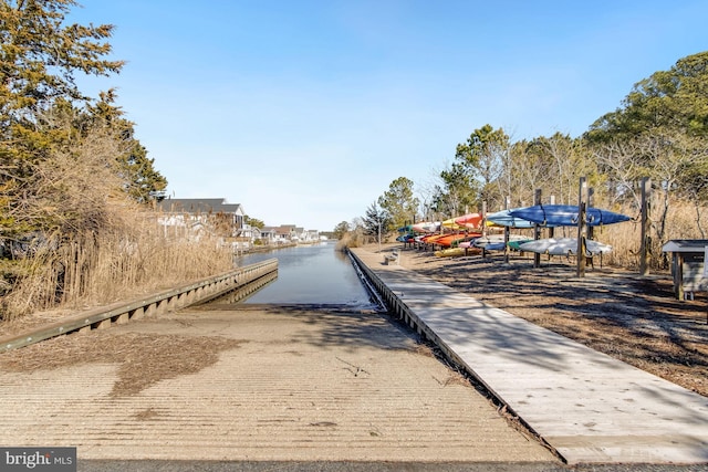 view of dock