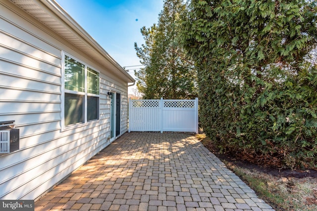 view of patio / terrace with fence