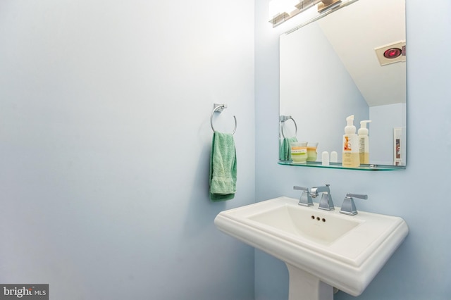 bathroom with a sink