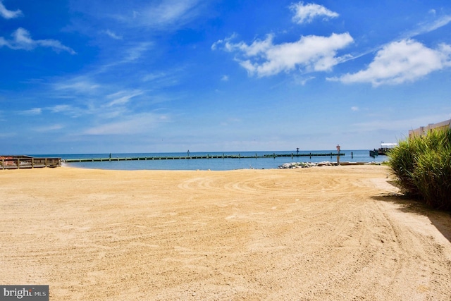 water view featuring a view of the beach