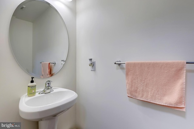 bathroom with a sink