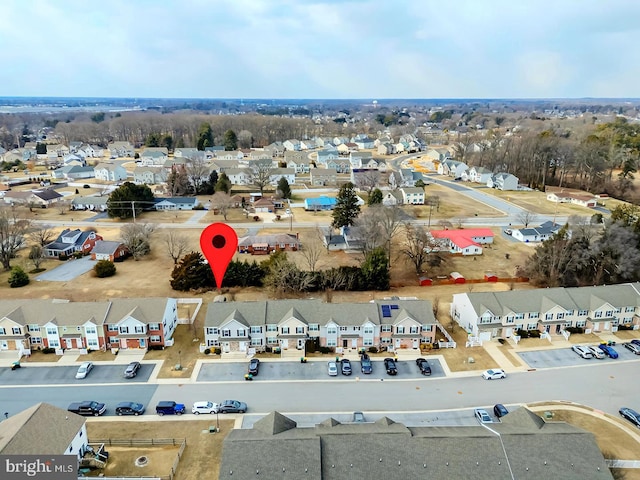 drone / aerial view featuring a residential view