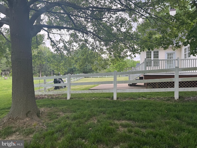 200 Stewards Ct, Bear, DE 19701 - view of yard featuring a deck