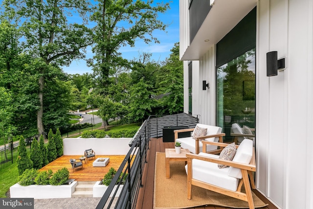 5914 Woodley Rd, Mclean, VA 22101 - balcony featuring view of wooded area
