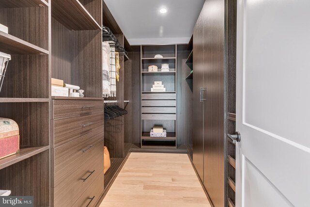 5914 Woodley Rd, Mclean, VA 22101 - walk in closet featuring light wood-style flooring