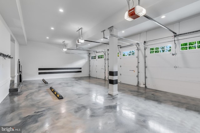 5914 Woodley Rd, Mclean, VA 22101 - garage with a garage door opener and recessed lighting