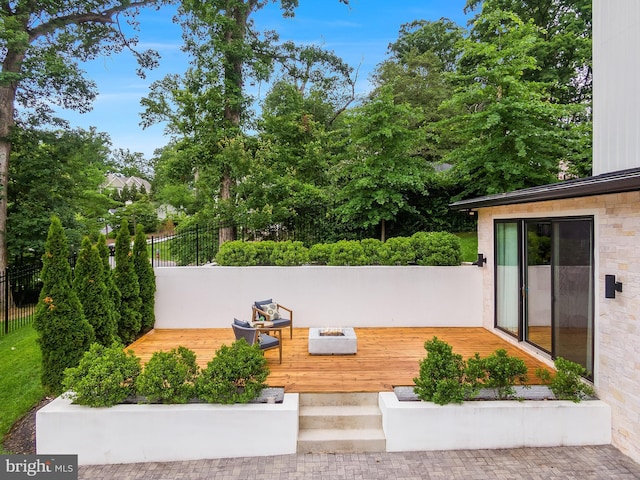 5914 Woodley Rd, Mclean, VA 22101 - view of patio featuring a wooden deck