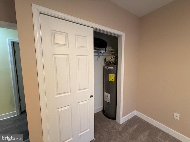 closet with electric water heater