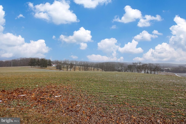 exterior space featuring a rural view