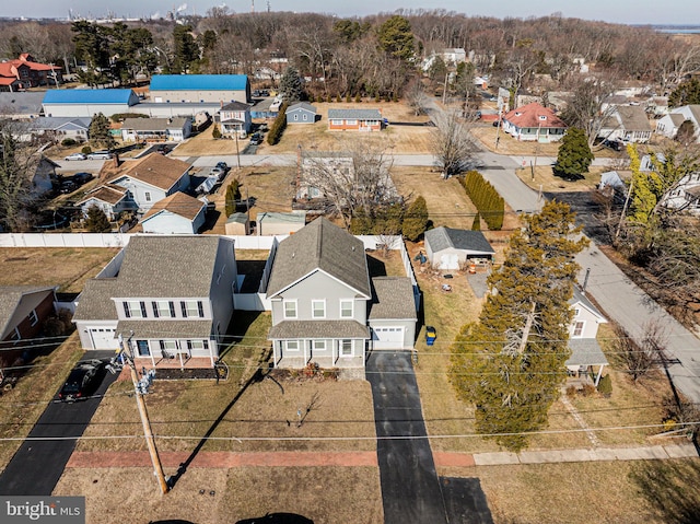 birds eye view of property featuring a residential view