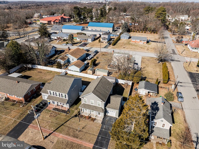 drone / aerial view featuring a residential view