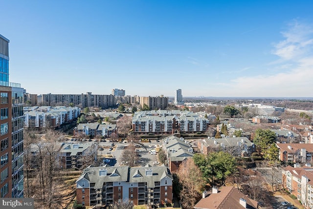 drone / aerial view featuring a view of city