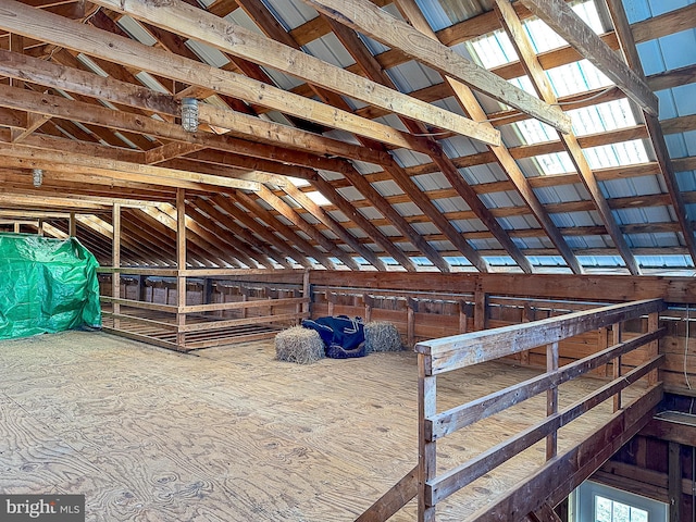 view of horse barn