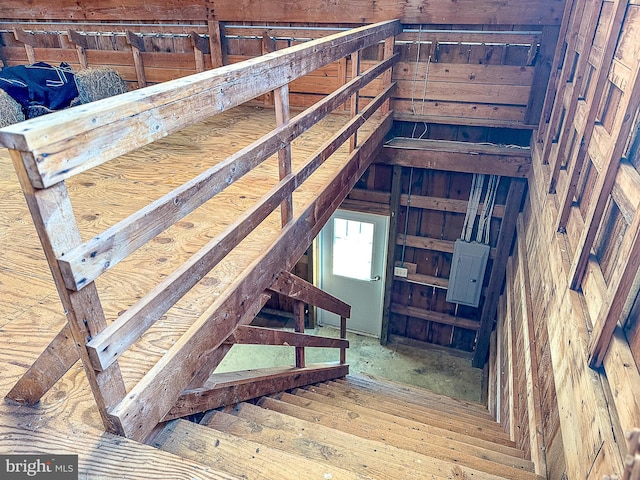 interior space with lofted ceiling