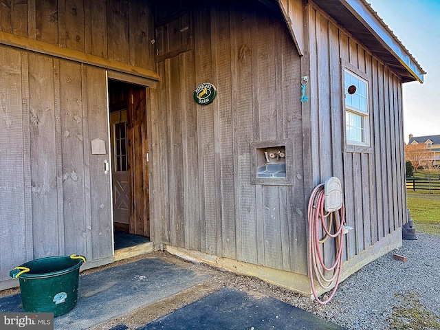 view of exterior entry