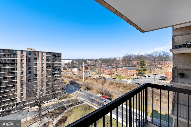 view of balcony