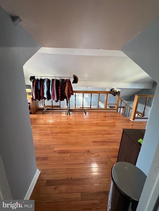 interior space featuring hardwood / wood-style floors