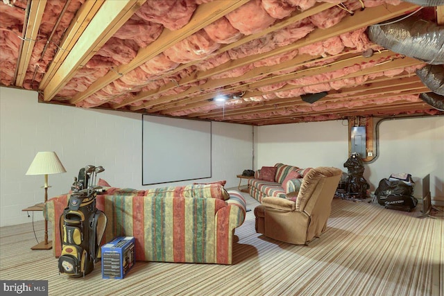 interior space with electric panel