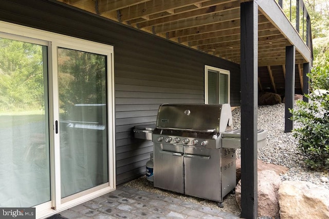 view of patio / terrace featuring area for grilling