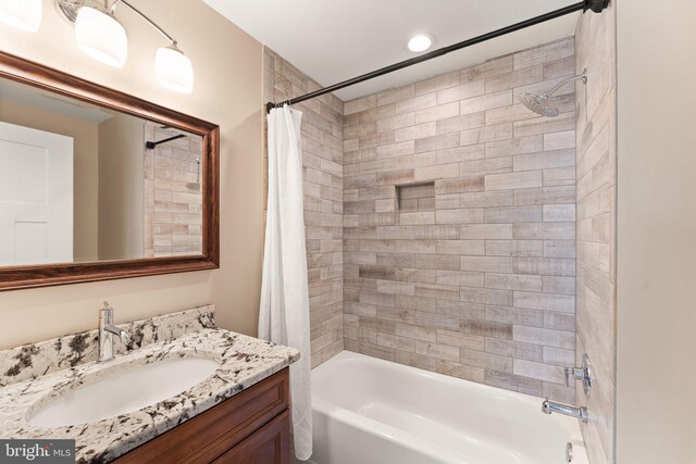36976 Walnut Park Ln, Purcellville, VA 20132 - bathroom with shower / bath combo and vanity