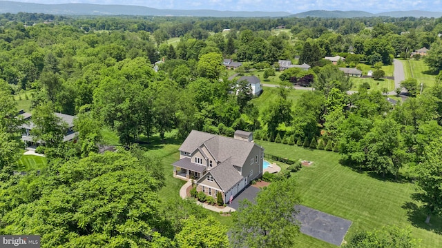 36976 Walnut Park Ln, Purcellville, VA 20132 - view from above of property with a heavily wooded area
