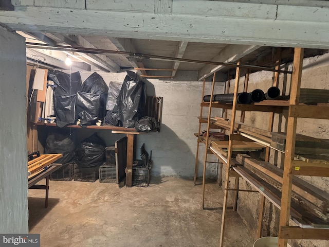 view of storage room