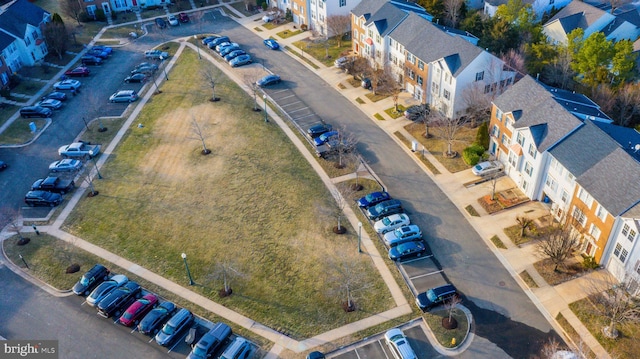 birds eye view of property featuring a residential view